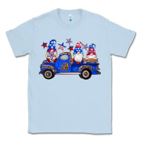 Dusty Blue american flag gnomes truck Classic Tee - Artiststas