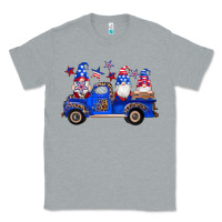 Heather Grey american flag gnomes truck Classic Tee - Artiststas