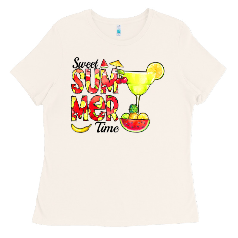 Sweet Summer Time Fruits Ladies Tee by CowCowDesign | Teevron