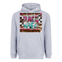 Heather Grey race wife Heavyweight Hoodie - JahusDesignShop