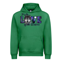 Emerald For The Love Of The Wolves Urban Hoodie - RanaPortraitStore