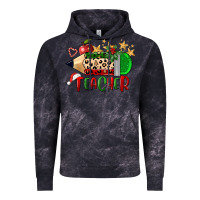 Cloud Black Christmas Teacher Pencil Vintage Hoodie - FaDigitalArtStudio