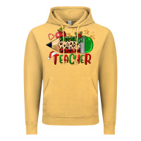 Vintage Mustard Christmas Teacher Pencil Vintage Hoodie - FaDigitalArtStudio