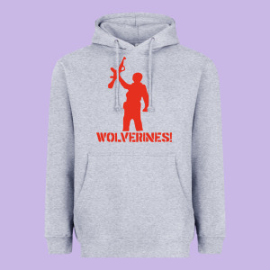 Red Dawn Wolverines Heavyweight Hoodie Designed By Baomotion