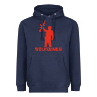 Navy red dawn wolverines Heavyweight Hoodie - baoMotion