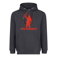 Smoke red dawn wolverines Heavyweight Hoodie - baoMotion