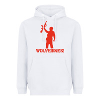 White red dawn wolverines Heavyweight Hoodie - baoMotion
