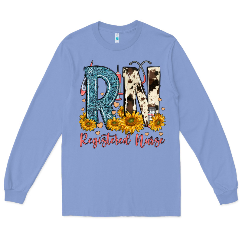 Rn Registered Nurse Long Sleeve Tee by FaDigitalArtStudio | Teevron