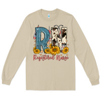 Mushroom rn registered nurse Long Sleeve Tee - FaDigitalArtStudio