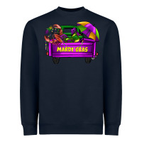 Navy mardi grass umbrella with truck Heavyweight Sweatshirt - AdoDesignShop