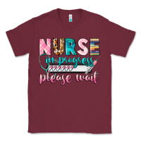 Burgundy nurse in progress Classic Tee - CowGirlArtShop