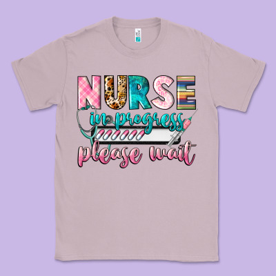 Nurse In Progress Classic Tee Designed By Cowgirlartshop