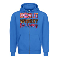 True Royal donut worry be happy Zipper Hoodie - AdoDesignShop