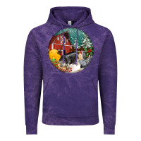 Christmas On The Farm Vintage Hoodie | Teevron
