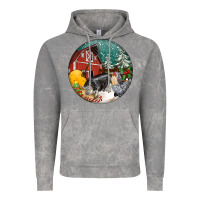 Cloud Rock Christmas On The Farm Vintage Hoodie - FaDigitalArtStudio