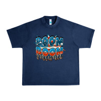 Navy Boom boom Mama Urban Heavy Tee - FaDigitalArtStudio
