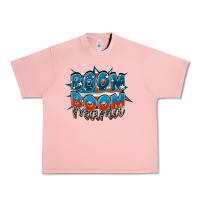 Salmon Boom boom Mama Urban Heavy Tee - FaDigitalArtStudio