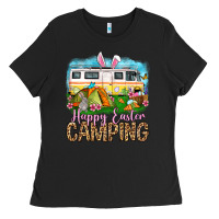 Black Happy Easter camping Ladies Tee - OliviaCreatesArt