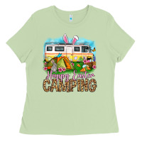 Matcha Happy Easter camping Ladies Tee - OliviaCreatesArt