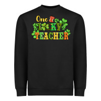 Black one lucky teacher Heavyweight Sweatshirt - AdoDesignShop