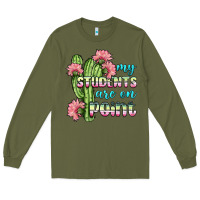 Army Green my students are on point Long Sleeve Tee - BundleAndBundleShop