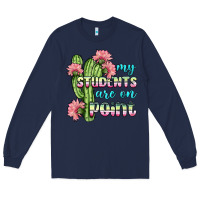 Navy my students are on point Long Sleeve Tee - BundleAndBundleShop