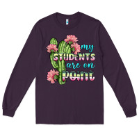 Plum my students are on point Long Sleeve Tee - BundleAndBundleShop