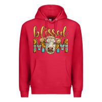 Cardinal Western Blessed Mom Charolais Bull Premium Hoodie - LillyAllenDesigns