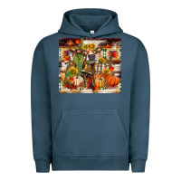 Pigment Midnight Navy fall heifer cow Urban Hoodie - RanaPortraitStore
