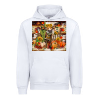 White fall heifer cow Urban Hoodie - RanaPortraitStore