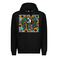 Black western blessed sunflower's Premium Hoodie - RanaPortraitStore