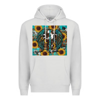Dove Grey western blessed sunflower's Premium Hoodie - RanaPortraitStore