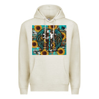 Oatmeal Heather western blessed sunflower's Premium Hoodie - RanaPortraitStore