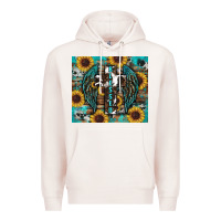 Pale Pink western blessed sunflower's Premium Hoodie - RanaPortraitStore