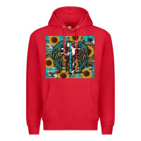 Red western blessed sunflower's Premium Hoodie - RanaPortraitStore