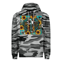 Slate Camo western blessed sunflower's Premium Hoodie - RanaPortraitStore