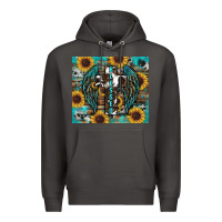 Smoke western blessed sunflower's Premium Hoodie - RanaPortraitStore