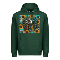 Sports Green western blessed sunflower's Premium Hoodie - RanaPortraitStore