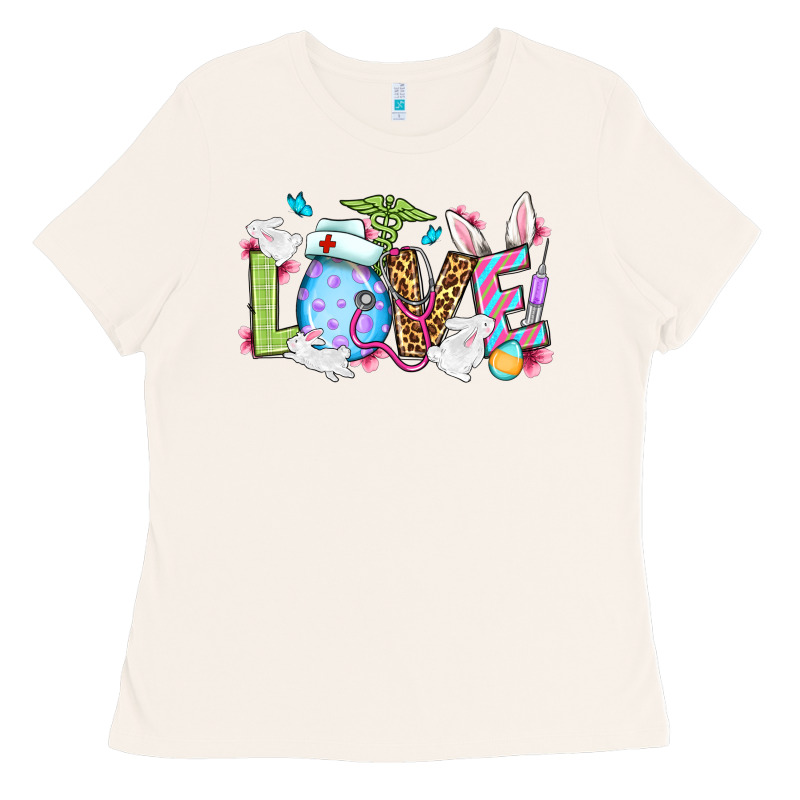 Love Nurse Easter Ladies Tee by OliviaCreatesArt | Teevron