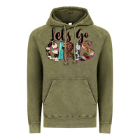Vintage Olive Let's Go Girls Vintage Hoodie - FaDigitalArtStudio