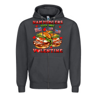 Smoke hamburger are my valentine Zipper Hoodie - AdoDesignShop