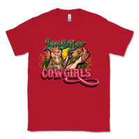 Red Long life Cowgirls Classic Tee - HowdyJamesFarm