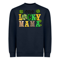 Navy one lucky mama Heavyweight Sweatshirt - AdoDesignShop