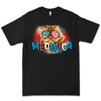 Black meowica 4th of july Premium Tee - CowGirlArtShop