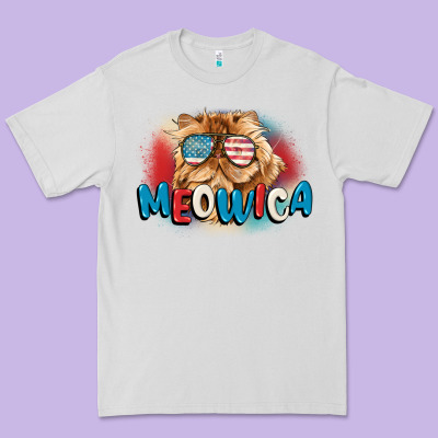 Meowica 4th Of July Premium Tee Designed By Cowgirlartshop