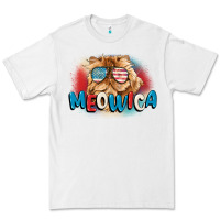 White meowica 4th of july Premium Tee - CowGirlArtShop