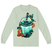 Matcha Winter Bobba Cup Long Sleeve Tee - FaDigitalArtStudio