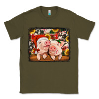 Army Green christmas pigs Classic Tee - Jasminsmagicworld