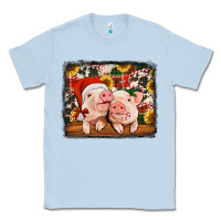 Dusty Blue christmas pigs Classic Tee - Jasminsmagicworld