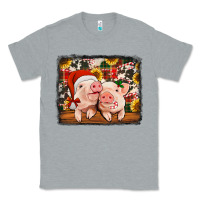 Heather Grey christmas pigs Classic Tee - Jasminsmagicworld